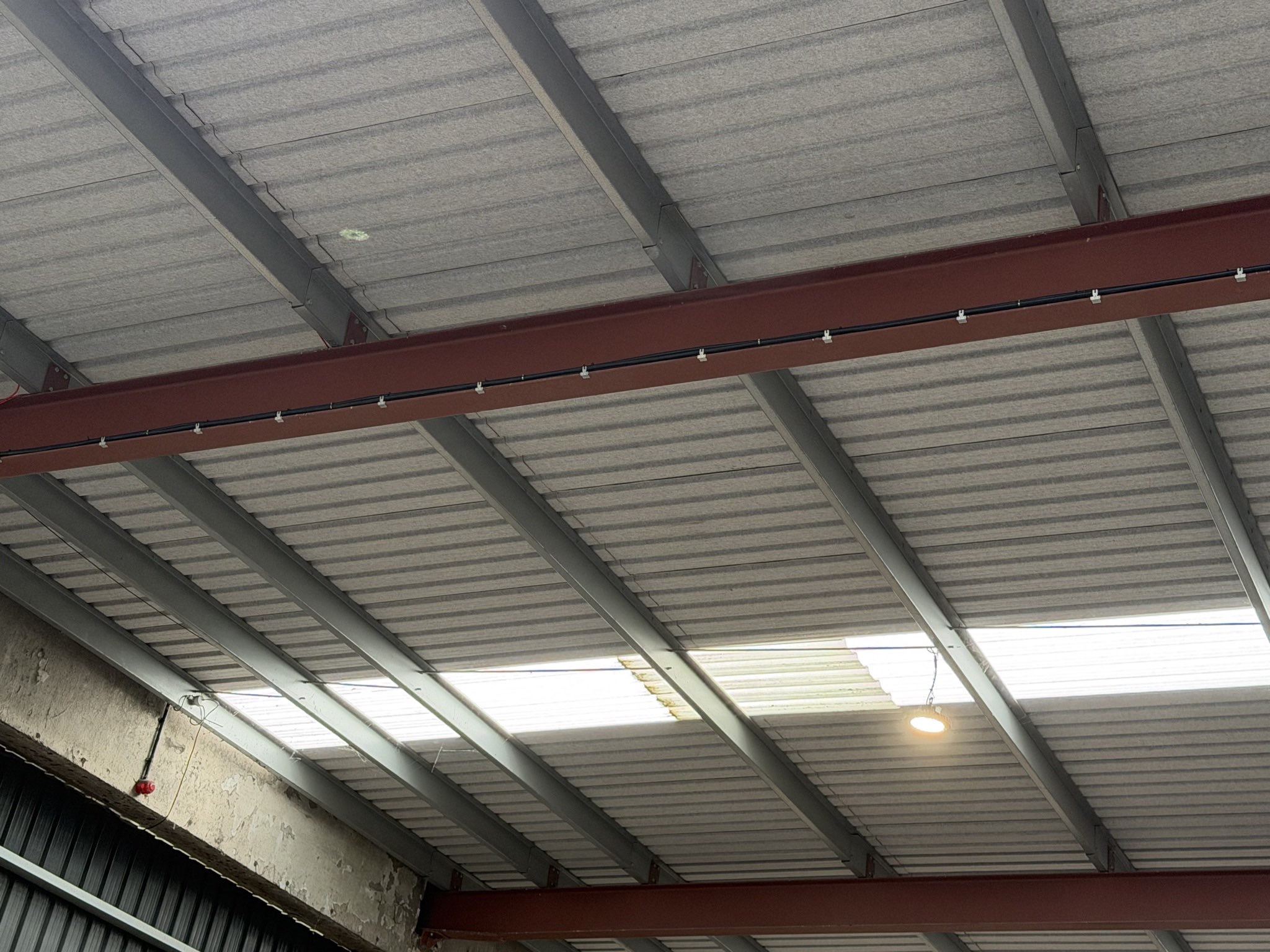 Cable run supplying welfare cabins at Recycling Lives, Preston